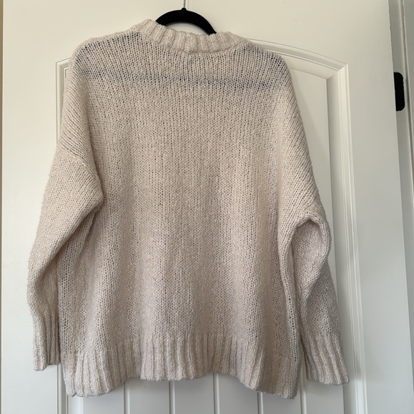 Beige Aerie Oversized Sweater Size XS - Picture 3 of 4